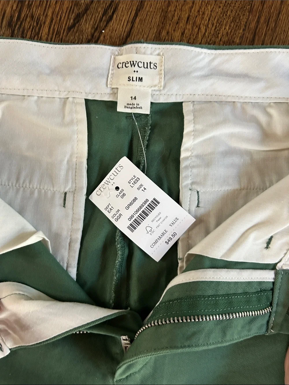 Crewcuts Boys Straight-Leg Jeans in Green